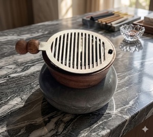 Brûleur d'encens en résine artisanal, diffuseur aromatique, décoration pour Ramadan et Eid - Product Image 4