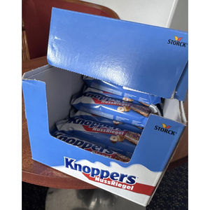 Wholesale Cheap Price Knoppers NussRiegel 24 Pack 40g <b>Snack</b> <b>Bars</b> for Kids and Adults New Arrival Chocolate - Product Image 1