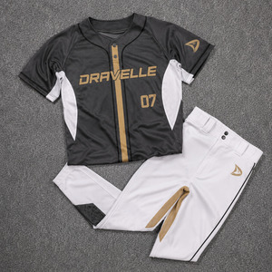 Ensemble uniforme de baseball et softball pour hommes en gros – Maillot et pantalon 100 % polyester micro-mesh respirant par sublimation - Product Image 1
