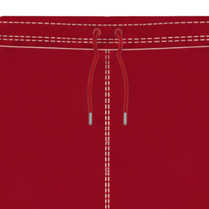 Pantalones Cortos de Rugby Rojo Carmesí y Blanco con Cordón Ajustable, Cintura Elástica, Ribete en Contraste, Personalizables, Transpirables, para Entrenamiento Deportivo y Equipos - Product Image 5