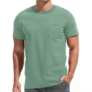 Camiseta de Manga Corta para Hombre, Corte Regular, 100% Algodón, Secado Rápido y Transpirable, Uso Diario Informal - Product Image 5