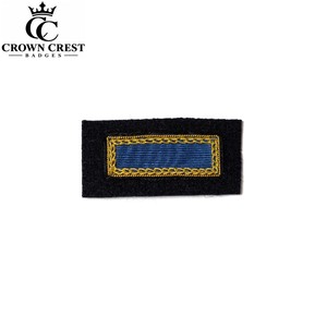 Badge de vêtement brodé main haut de gamme, personnalisé, en fil d'or, accessoire vestimentaire à coudre, qualité de broderie détaillée - Product Image 4