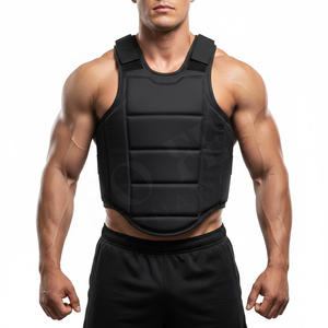 Chaleco Protector de Pecho de Alta Resistencia, Ajustable, con Acolchado de Espuma, para Entrenamiento de Artes Marciales, Golpeo y Combate, Chaleco de Alta Calidad - Product Image 3