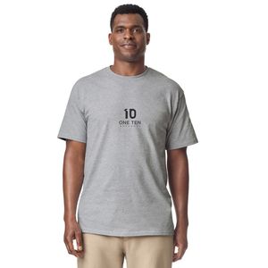 Camiseta Deportiva Larga de Color Gris para Adultos, Camiseta de Algodón Premium de Corte Largo, Manga Corta, Informal, Cómoda, Transpirable, Prenda Lisa - Product Image 1