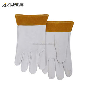 Gants de soudeur MIG Alpine Industries AG-10177 unisexes en cuir de vachette pleine fleur, enduits de latex, résistants à la chaleur - Product Image 5
