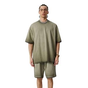 Conjunto de Camiseta y Pantalones Cortos de Verano para Hombre, Nuevo, de Alta Calidad, Dos Piezas, Conjunto de Moda Masculina, Servicio OEM - Product Image 1