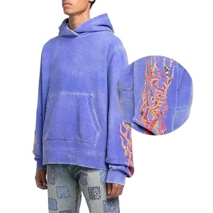 Sudadera con Capucha Unisex, 100% Algodón, Felpa Gruesa, Transpirable, Estilo Urbano, Corte Regular, Lavada, 300g - Product Image 4