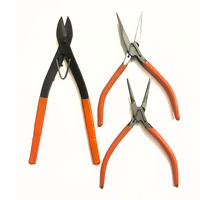 Kit professionnel de pinces micro-joyeriales en acier inoxydable, coupe-fils, pinces coupantes à bec rond, outils de fabrication de boucles, durables pour le bricolage et l'artisanat