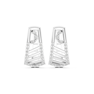 14K White Gold Round Lab-Grown Diamond Stud Earrings for Women Anniversary Gift New grown Diamond - Product Image 5