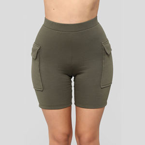 Nouvel Arrivage : Shorts Cycliste en Coton Extensible Quatre Directions pour Femme, Shorts Cargo Simples, Shorts Moulants Sexy pour Femme, Ensembles 2 Pièces - Product Image 1