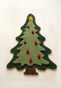 Forme d'arbre de Noël irrégulière fait à la main géométrique nouvelle-zélande laine moderne tapis à poils hauts 4*6-9 * 12ft doux bureau à domicile salon - Product Image 4