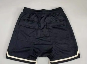 Pantalones Cortos de Baloncesto para Hombre, 100% Poliéster, Malla Sólida, Verano, Casual, Deportivos, Bolsillos con Cremallera, Secado Rápido, Transpirables, Ecológicos - Product Image 5