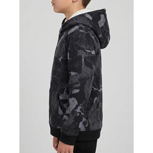 Wholesale Winter Casual Children's Hoodie Camouflage <b>Sherpa</b> <b>Lined</b> Cotton Spandex Fleece Pullover Custom OEM Factory Soft Feature - Product Image 3