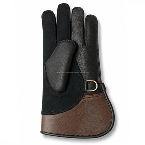 Guantes de Invierno de Cuero Genuino Personalizables para Cetrería, Ecológicos, de Lujo, Duraderos, Tallas 30cm/35cm, Alta Calidad - Product Image 1