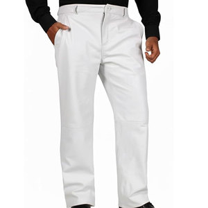 Comfortable <b>Men</b> Leather <b>Pants</b> Premium Quality Soft Leather Classic Style <b>For</b> Casual Adult Use - Product Image 1
