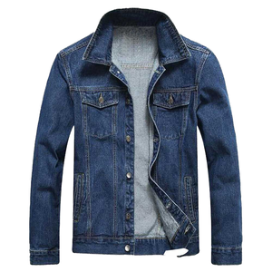 Veste en jean unisexe sur mesure, coupe ajustée, de haute qualité, bleu vintage, logo sur le devant, respirante, qualité supérieure pour l'hiver - Product Image 1