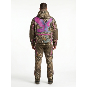 <b>Men's</b> Hooded Camouflage Coated Hunting <b>Jacket</b> with Zipper Front <b>Waterproof</b> & Windproof Safari Style Custom Design - Product Image 2