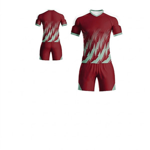 Vêtements de sport confortables pour hommes et femmes, ensembles d'uniformes de football respirants et à séchage rapide, service OEM, nouveau design, maillot de football confortable - Product Image 4