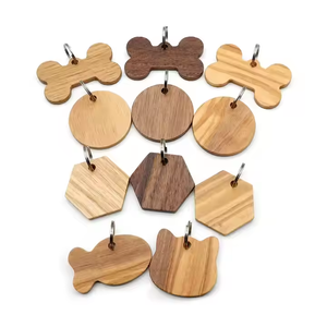 Vietnamese Producer's Bone Shaped Wooden ID Home Pet <b>Tags</b> Custom <b>Name</b> Engraved Blank Collar <b>Tags</b> - Product Image 2