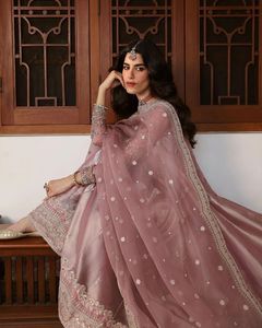 Traje de Vestir para Mujer, Color Rosa Claro, Bordado, Estilo Indio y Pakistaní, para Fiestas y Eventos Formales, Shalwar Kameez 2026 - Product Image 2