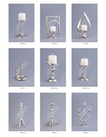 Ensemble de bougeoirs en métal aluminium pour bougies chauffe-plat, design moderne, fait main, écologique, durable, résistant à la chaleur, pour décorations de Noël, Pâques et mariage