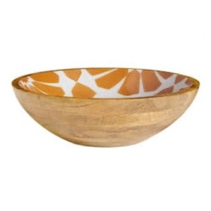 Fruits or <b>Salad</b> <b>Large</b> 12" Diameter Single <b>Bowl</b> From Home and Kitchen Premium Quality Acacia Wave Serving <b>Bowl</b> - Product Image 3