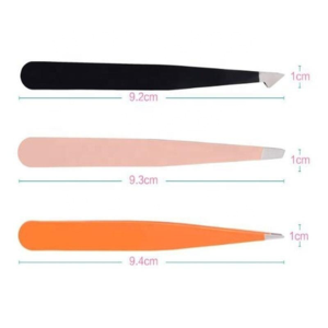 3PCS Stainless Steel Eyebrow Tweezers Set Slanted Pointed Tip Professional Beauty Grooming <b>Tools</b> OEM Logo - Product Image 1