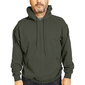 <b>Men</b> <b>Pullover</b> Hoodie Fleece 100% Cotton Quick Dry Breathable OEM Service Streetwear Long Sleeves - Product Image 3