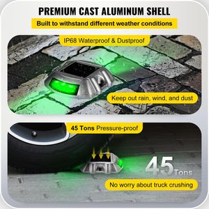 Set di 4 Luci Solari da Esterno Impermeabili con Interruttore Wireless, 6 LED per Illuminazione di Vialetti e Pontili - Product Image 4