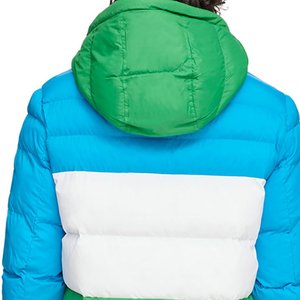 Wholesale Custom OEM Unisex Stand Collar Puffer <b>Jacket</b> Patchwork <b>Waterproof</b> Pocket High Street Style Customized <b>Winter</b> <b>Jacket</b> - Product Image 4