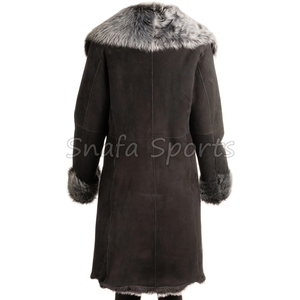 Genuine Sheep <b>Leather</b> <b>Jacket</b> for Women Wholesale <b>Long</b> <b>Leather</b> Coats Ladies Fashion Italian Style <b>Leather</b> <b>Jacket</b> - Product Image 4