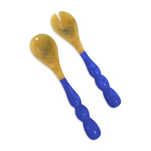 FAIZA CRAFT Design Table Decorative Beaded Resin Salad Servers Set-Dishwasher <b>Microwave</b> & Oven Safe <b>Green</b> - Product Image 6