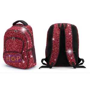 Mochila Negra Brillante Personalizada para Animadoras - Mochila Brillante con Logotipo y Nombre Personalizados y Fabricante de Bolsas Deportivas - Product Image 5