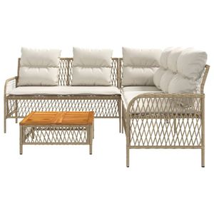 Conjunto de Sofás Beige para Patio, Muebles de Jardín para Exteriores - Product Image 5