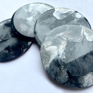 Top Trending Resin Coaster for Restaurant Tableware Use Handmade Coaster Customized Color Customized Shape - Product Image 2