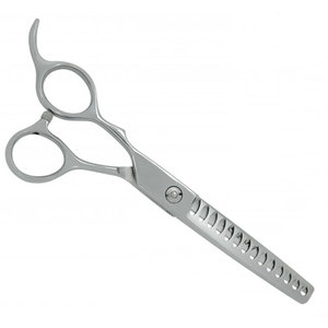 Silver Color Screw <b>Left</b> <b>Handed</b> Professional Thinning Barber <b>Scissors</b> Hair Cutting Shears Sharp Edge Stainless Steel Medium - Product Image 5