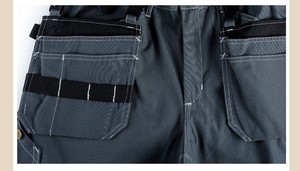 Mens Black <b>Cargo</b> Workwear Pants Plus Size Multi Pocket Breathable Cotton <b>Work</b> Uniform Durable Knee Pads Customizable Colors - Product Image 6