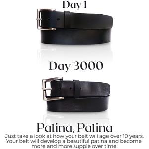Ceinture pour homme en cuir véritable de luxe OEM, cuir de vachette pleine fleur, ceinture classique, vente en gros, logo personnalisé LMB-0093 - Product Image 2