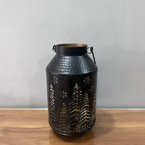 Iron <b>Christmas</b> <b>Lantern</b> Artisan Design Decorative with Black Finish for Home Decoration - Product Image 3