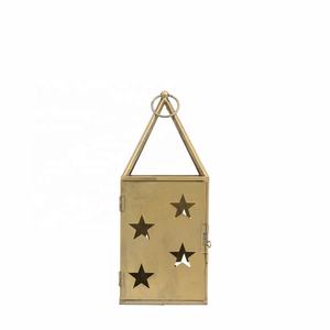 Mini Metal Square 2025 Christmas Decorations Cutwork <b>Stars</b> Hanging Lanterns Home Decorative <b>Candle</b> <b>Holders</b> Jars Tabletop Use - Product Image 6