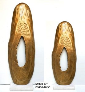 Modern Aluminum <b>Figure</b> Sculpture Handmade Abstract Art Tabletop Display Durable Eco-Friendly Jaffs Exports 2-Piece Set Living - Product Image 1