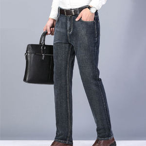 Jeans Casuales de Estilo Ajustado para Hombre, Personalizados, para Primavera y Otoño, Lavado Claro, con Estampado en Relieve, Cierre de Cremallera y Cintura Media, Suministro ODM - Product Image 2