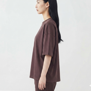 T-shirts amples pour femmes OEM, 100% coton, coupe oversize, épaules tombantes, manches courtes, basiques, personnalisables, été, t-shirts boxy vierges pour femmes - Product Image 3