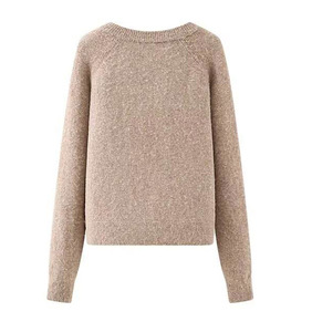 Suéter de Punto con Cuello Polo para Mujer, Logotipo Personalizado, Manga Larga, Informal, a la Moda, Marca Privada, Fabricante Mayorista - Product Image 2