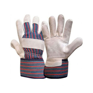 Reinforced Palm <b>Drivers</b> <b>Gloves</b> Cowhide Split and Grain Leather Best Selling for Industrial Use Heavy Duty Abrasion Resistant - Product Image 5
