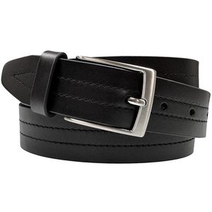 Cinturón de Cuero Genuino al por Mayor de Fábrica, Cinturón con Logotipo Impreso para Hombre, Cinturón de Cuero Vacuno con Hebilla Automática para Hombre - Product Image 1