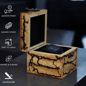 Wooden Watch Organizer <b>Box</b> Wooden Watch Display <b>Box</b> with <b>Large</b> Capacity by AYAANS - Product Image 3