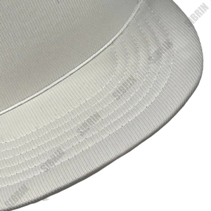 SIBRIN Custom Logo 6 Panel Trucker <b>Cap</b> White Color Cotton Twill <b>Flat</b> Brim Adjustable Fit Casual Baseball Hat Outdoor Streetwear - Product Image 5