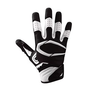Custom Team Fashion Multi-Functional Comfortable American Football Gloves with <b>Sticky</b> Palm and Synthetic Leather - Product Image 3