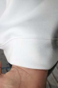 CJA WHITE <b>Mock</b> <b>Neck</b> Sweatshirt 100% RED Applique Embroidery wide <b>neck</b> Sweatshirt Finer Threads - Product Image 6